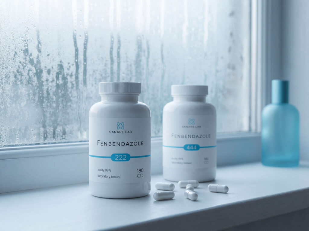Fenbendazole 222 mg capsules — a benzimidazole-class compound available in precise dosage form for consistent quality and purity.